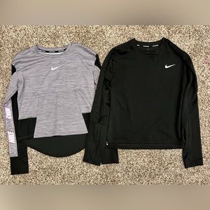 Women’s small Nike long sleeve. $15 for both!